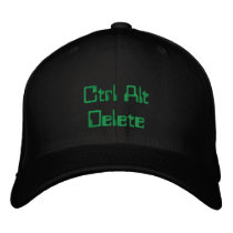 Ctrl Alt Delete Embroidered Baseball Cap