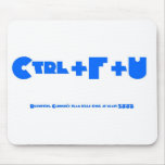 Ctrl+F+U White mousepads