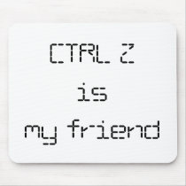 CTRL Z Mousepad