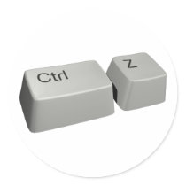 Ctrl Z Autocollants Ronds