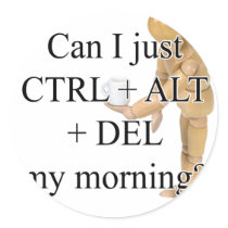 CtrlDelete Round Stickers