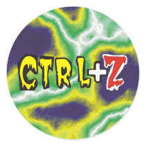 CTRLZ ROUND STICKERS
