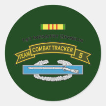 CTT-5 - 1st Infantry Round Sticker