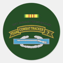 CTT-7 - 1st Cavalry Round Stickers