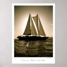 Cuan Law ~ British Virgin Islands ~ Travel Poster