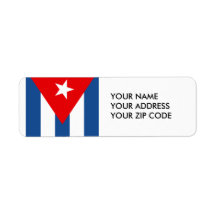 Cuba (2) custom return address label