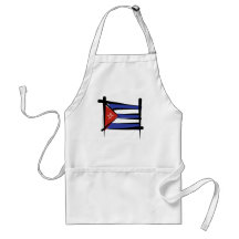 Cuba Brush Flag Aprons