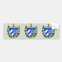 Cuba Coat of Arms detail Bumper Stickers