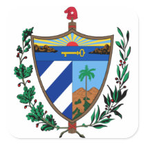 cuba coat of arms sticker