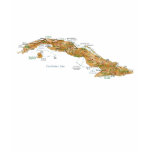Cuba Flag and Map T-Shirt