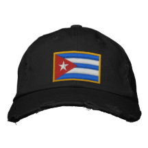 Cuba Flag Embroidered Baseball Cap