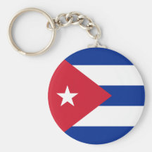 Cuba Flag Keychain