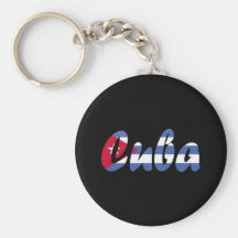 Cuba Flag Keychain