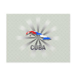 Cuba Flag Map 2.0 Postcards