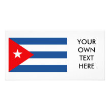 Cuba Flag Personalized Photo Card