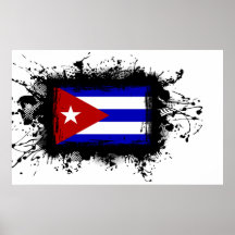 Cuba Flag Print