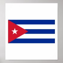 Cuba flag poster