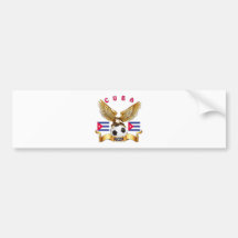 Cuba Football Designs Bumper Stickers