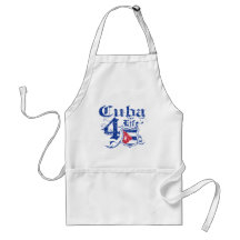 Cuba for life aprons