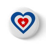 cuba-heart pinback buttons