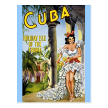 CUBA HOLIDAY ISLAND OF THE TROPICS POSTCARD