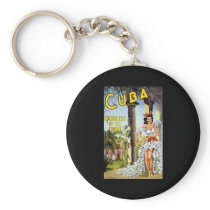 Cuba Holiday Isle Of The Tropics Keychains