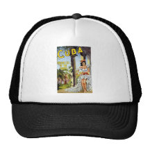 Cuba Holiday Isle Of The Tropics Mesh Hats