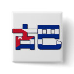 Cuba - In Chinese Button