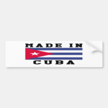 Cuba Made In Designs Bumper Stickers