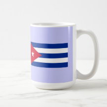 Cuba map & flag mugs
