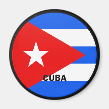 Cuba Roundel quality Flag Fridge Magnets