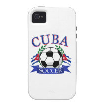 Cuba soccer ball designs Case-Mate iPhone 4 cover