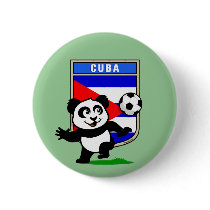 Cuba Soccer Panda Pin