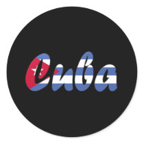 Cuba Round Stickers