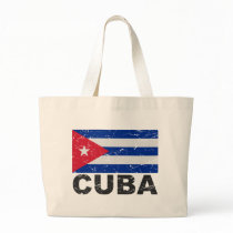 Cuba Vintage Flag Canvas Bags