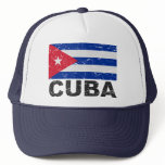 Cuba Vintage Flag Mesh Hats