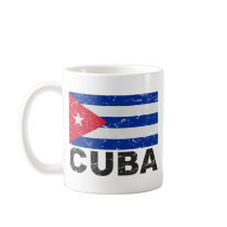 Cuba Vintage Flag Coffee Mugs