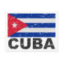 Cuba Vintage Flag Post Card
