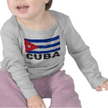 Cuba Vintage Flag Tshirts