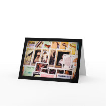 Cuba, vintage postage stamps, greeting cards