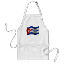 Cuba Waving Flag Apron