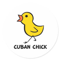 Cuban Chick Stickers