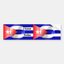 Cuban Flag Bumper Stickers