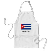 Cuban flag chef apron