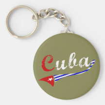 Cuban Flag Keychain