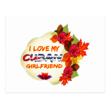 Cuban girlfriend designs post card
