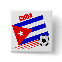 Cuban Soccer Team Pinback Button