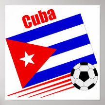 Cuban Soccer Team Posters