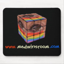 Cube Mousepad en arc-en-ciel de Medwin Tapis De Souris