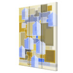 Cubes Contemporary Art Three Panel Artwork Stretched Canvas Print